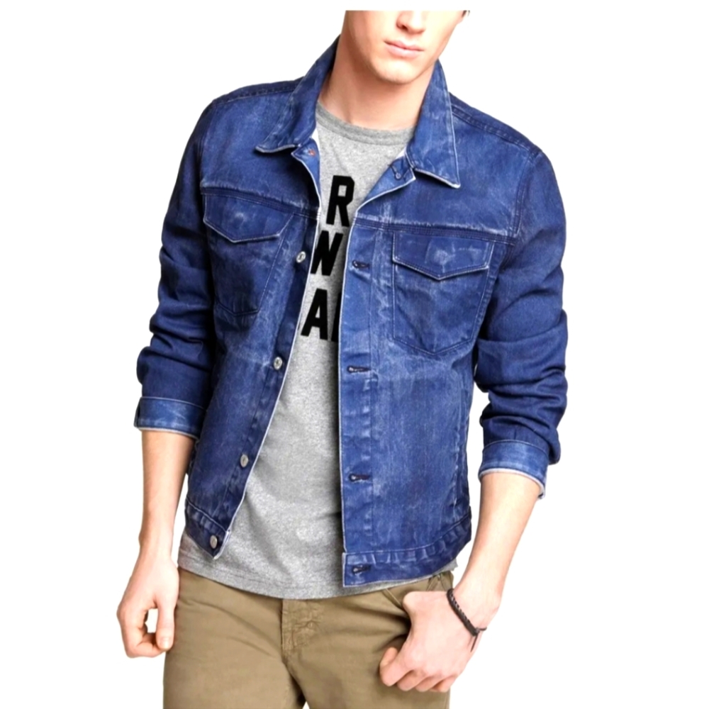 NWT 7 For All Mankind Men's Classic Slim Denim Trucker Jacket Small$298